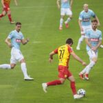 05.06.2020 Kielce. PKO Ekstraklasa. Mecz Korona Kielce - Piast Gliwice. Przy piłce Matej Pućko / Wiktor Taszłow / Radio Kielce