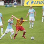 05.06.2020 Kielce. PKO Ekstraklasa. Mecz Korona Kielce - Piast Gliwice. Przy piłce: Jacek Kiełb / Wiktor Taszłow / Radio Kielce