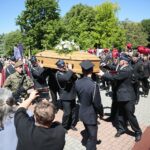 06.06.2020. Kałków. Uroczystości pogrzebowe ks. Czesława Wali / Wiktor Taszłow / Radio Kielce