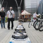 07.06.2020. Kielce. Rowery na kiermaszu letnim w Targach Kielce / Wiktor Taszłow / Radio Kielce