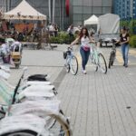 07.06.2020. Kielce. Rowery na kiermaszu letnim w Targach Kielce / Wiktor Taszłow / Radio Kielce