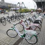 07.06.2020. Kielce. Rowery na kiermaszu letnim w Targach Kielce / Wiktor Taszłow / Radio Kielce