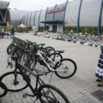 07.06.2020. Kielce. Rowery na kiermaszu letnim w Targach Kielce / Wiktor Taszłow / Radio Kielce