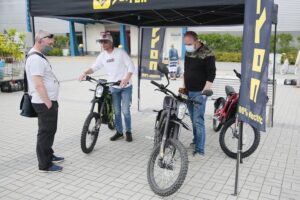 07.06.2020. Kielce. Rowery na kiermaszu letnim w Targach Kielce / Wiktor Taszłow / Radio Kielce