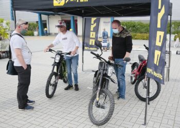 07.06.2020. Kielce. Rowery na kiermaszu letnim w Targach Kielce / Wiktor Taszłow / Radio Kielce