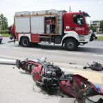 07.06.2020 Kielce. Wypadek w okolicach skrzyżowania alei Solidarności z ulicą Sandomierską / Wiktor Taszłow / Radio Kielce