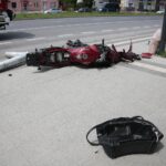 07.06.2020 Kielce. Wypadek w okolicach skrzyżowania alei Solidarności z ulicą Sandomierską / Wiktor Taszłow / Radio Kielce