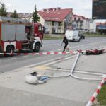 07.06.2020 Kielce. Wypadek w okolicach skrzyżowania alei Solidarności z ulicą Sandomierską / Wiktor Taszłow / Radio Kielce