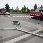 07.06.2020 Kielce. Wypadek w okolicach skrzyżowania alei Solidarności z ulicą Sandomierską / Wiktor Taszłow / Radio Kielce