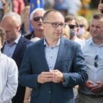 07.06.2020. Kielce. Wizyta Rafała Trzaskowskiego w Kielcach. Na zdjęciu: Artur Gierada - szef PO w regionie świętokrzyskim / Wiktor Taszłow / Radio Kielce