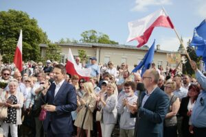 07.06.2020. Kielce. Wizyta Rafała Trzaskowskiego w Kielcach / Wiktor Taszłow / Radio Kielce