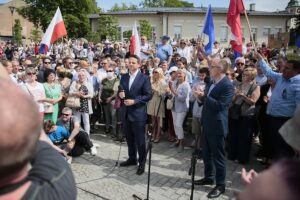 07.06.2020. Kielce. Wizyta Rafała Trzaskowskiego w Kielcach / Wiktor Taszłow / Radio Kielce