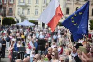 07.06.2020. Kielce. Wizyta Rafała Trzaskowskiego w Kielcach / Wiktor Taszłow / Radio Kielce