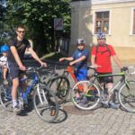 13.06.2020. Sandomierz. Rajd papieski. Na zdjęciu: rodziny z Sandomierza i Krakowa / Grażyna-Szlęzak-Wójcik / Radio Kielce