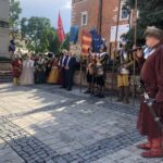 21.06.2020. Sandomierz. Inscenizacja Chorągwi Rycerstwa Ziemi Sandomierskiej / Grażyna Szlęzak-Wójcik / Radio Kielce