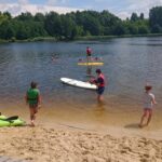 03.07.2020 Zalew w Cedzynie. Półkolonie zorganizowane przez Świętokrzyskie Wodne Ochotnicze Pogotowie Ratunkowe / Iwona Murawska / Radio Kielce