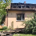 10.07.2020. Dobiesławice. Spalony dom / Marta Gajda / Radio Kielce