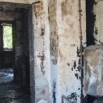 10.07.2020. Dobiesławice. Spalony dom / Marta Gajda / Radio Kielce