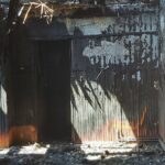 10.07.2020. Dobiesławice. Spalony dom / Marta Gajda / Radio Kielce