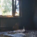 10.07.2020. Dobiesławice. Spalony dom / Marta Gajda / Radio Kielce