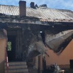 10.07.2020. Dobiesławice. Spalony dom / Marta Gajda / Radio Kielce