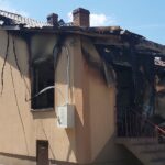 10.07.2020. Dobiesławice. Spalony dom / Marta Gajda / Radio Kielce