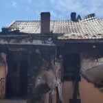 10.07.2020. Dobiesławice. Spalony dom / Marta Gajda / Radio Kielce