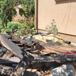 10.07.2020. Dobiesławice. Spalony dom / Marta Gajda / Radio Kielce