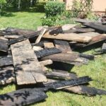 10.07.2020. Dobiesławice. Spalony dom / Marta Gajda / Radio Kielce