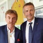 Na zdjęciu (od lewej): Zbigniew Boniek - prezes PZPN i Bogdan Wenta - prezydent Kielc / Tomasz Porębski / twitter