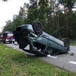 25.07.2020. Ruda Maleniecka. Wypadek przy skrzyżowaniu DK 74 i 42 / OSP KSRG Ruda Maleniecka