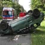 25.07.2020. Ruda Maleniecka. Wypadek przy skrzyżowaniu DK 74 i 42 / OSP KSRG Ruda Maleniecka