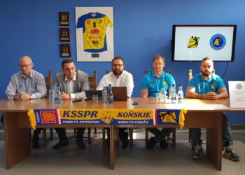 08.07.2020. Końskie. Konferencja prasowa KSSPR Końskie / KSSPR Końskie