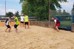 18.07.2020. Kielce. IX Turniej Piłki Nożnej Plażowej o Puchar Wojewody Świętokrzyskiego / Maciej Makuła / Radio Kielce