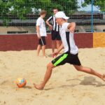 18.07.2020. Kielce. IX Turniej Piłki Nożnej Plażowej o Puchar Wojewody Świętokrzyskiego / Maciej Makuła / Radio Kielce