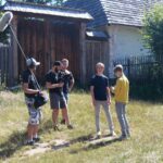 22.07.2020 Muzeum Wsi Kieleckiej w Tokarni. Plan filmu promującego świętokrzyskie atrakcje. / Magdalena Blicharska / Radio Kielce