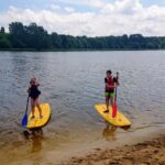 03.07.2020 Zalew w Cedzynie. Półkolonie zorganizowane przez Świętokrzyskie Wodne Ochotnicze Pogotowie Ratunkowe / Iwona Murawska / Radio Kielce