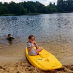 03.07.2020 Zalew w Cedzynie. Półkolonie zorganizowane przez Świętokrzyskie Wodne Ochotnicze Pogotowie Ratunkowe / Iwona Murawska / Radio Kielce