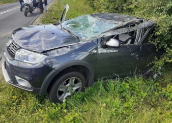 22.07.2020 Gowarczów. Wypadek / Policja