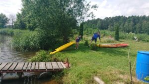 03.07.2020 Zalew w Cedzynie. Półkolonie zorganizowane przez Świętokrzyskie Wodne Ochotnicze Pogotowie Ratunkowe / Iwona Murawska / Radio Kielce