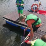 03.07.2020 Zalew w Cedzynie. Półkolonie zorganizowane przez Świętokrzyskie Wodne Ochotnicze Pogotowie Ratunkowe / Iwona Murawska / Radio Kielce