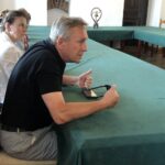 10.07.2020. Sandomierz. Podpisanie umowy na opracowanie strategii marki Sandomierza. Na zdjęciu (na pierwszym planie): Andrzej Bolewski, radny Sandomierza / Grażyna-Szlęzak-Wójcik / Radio Kielce