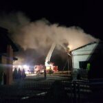 23.07.2020. Baćkowice. Pożar zabudowań gospodarczych / OSP Baćkowice