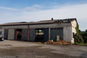 23.07.2020. Baćkowice. Pożar zabudowań gospodarczych / OSP Baćkowice