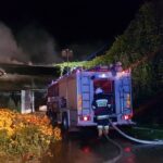 23.07.2020. Baćkowice. Pożar zabudowań gospodarczych / OSP Baćkowice