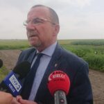 03.07.2020 Słupia Jędrzejowska. Stacja Doświadczalna Oceny Odmian. Na zdjęciu Marek Bogusławski - wicemarszałek województwa świętokrzyskiego / Ewa Pociejowska-Gawęda / Radio Kielce