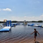 05.07.2020. Sielpia. Pływający plac zabaw / Magdalena Galas-Klusek / Radio Kielce