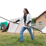 04.07.2020. Gustawów. Piknik pasjonatów rekonstrukcji historycznych. Na zdjęciu: Masanori Ogawa / Magdalena Galas-Klusek / Radio Kielce