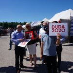 05.07.2020. Miedziana Góra. Wiceminister Anna Krupka zachęca do wsparcia Andrzeja Dudy / Michał Kita / Radio Kielce