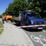 15.07.2020. Kielce. Awaria sieci wodociągowej przy ul. Jaworskiego / Piotr Kwaśniewski / Radio Kielce